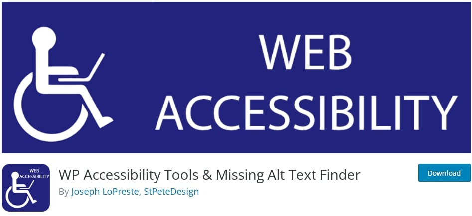 WP Accessibility Tools & Missing Alt Text Finder