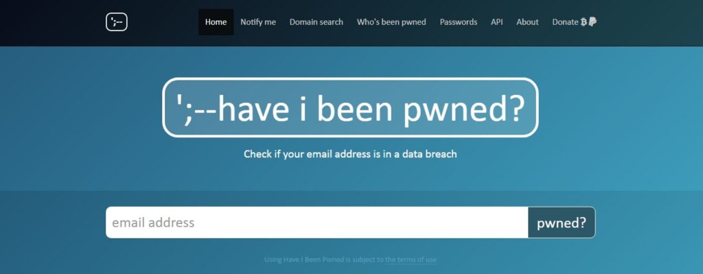 Have I Been Pwned