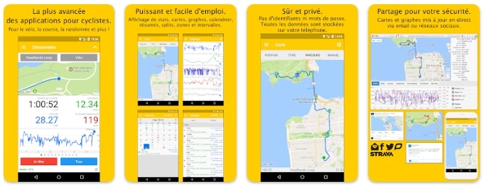 Cyclemeter applications vélo