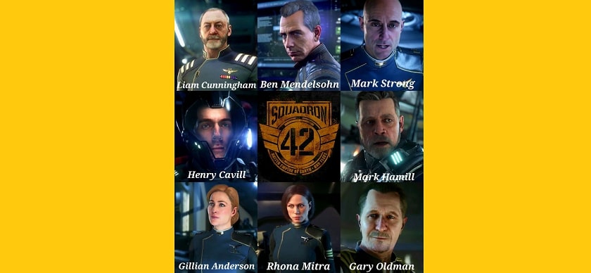 Un casting hollywoodien pour Squadron 42