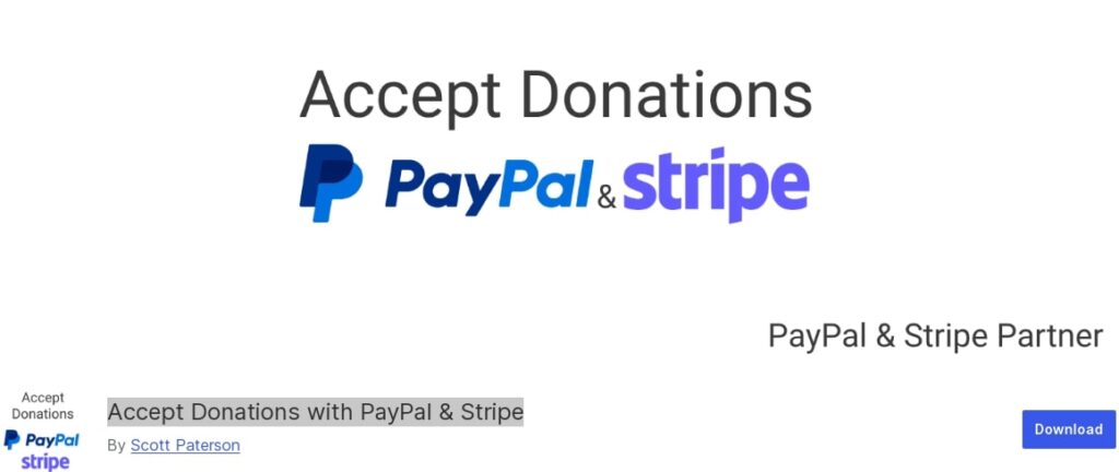 Accept Donations with PayPal & Stripe