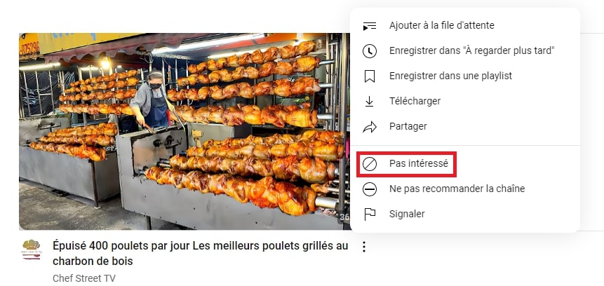 Pas intéressé