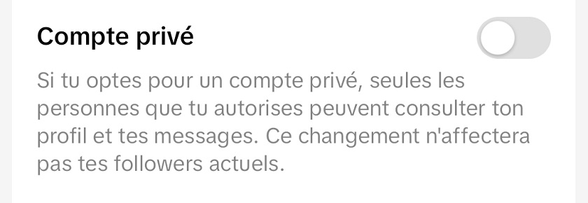 compte privé