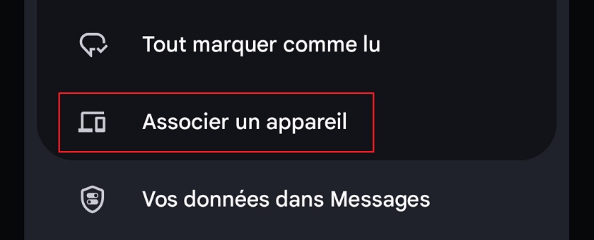 Associer un appareil