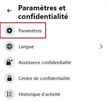 Paramètres