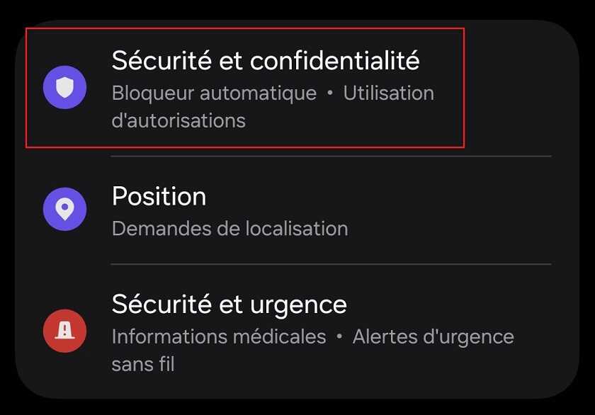 Sécurité et confidentialité
