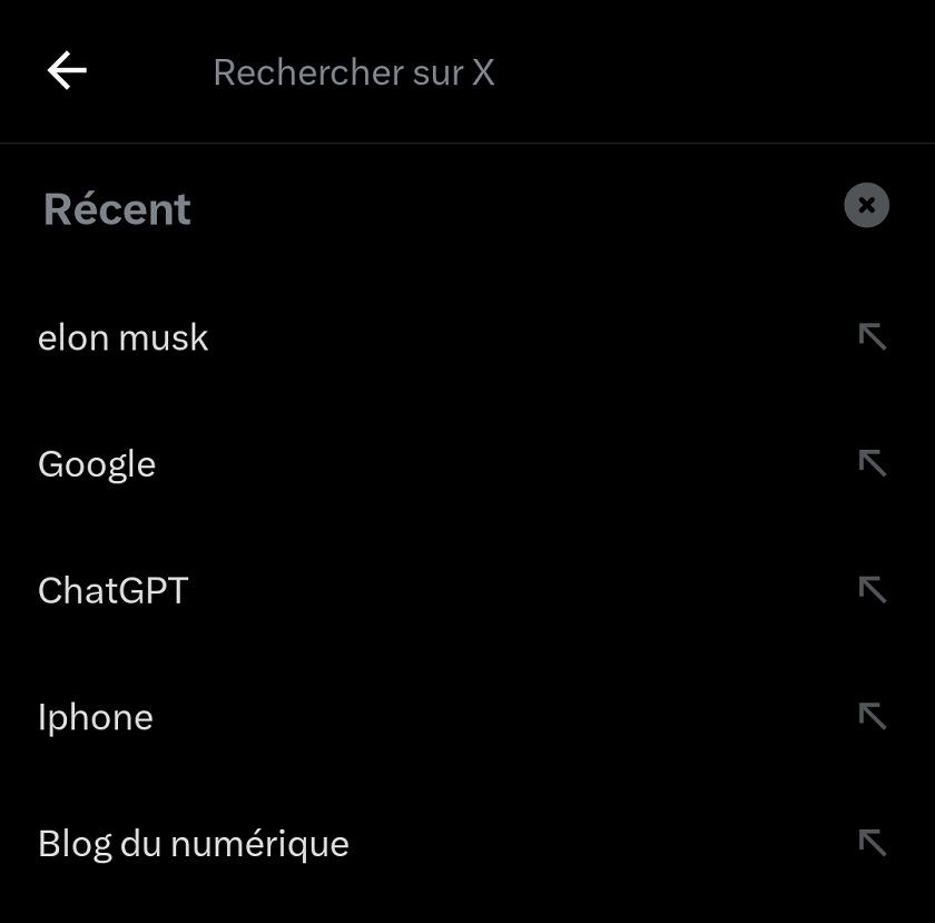 Barre de recherche