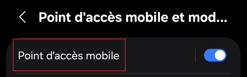Point d’accès mobile
