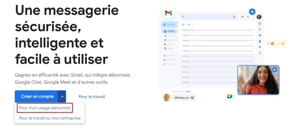 Compte pour mon usage personnel