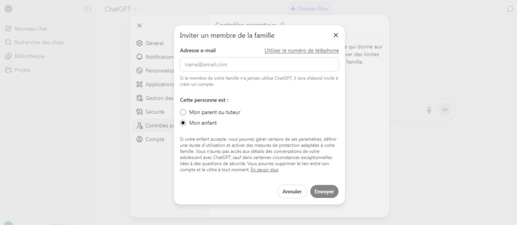 Entrez son adresse e-mail