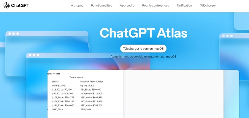 OpenAI frappe fort avec son nouveau navigateur web
