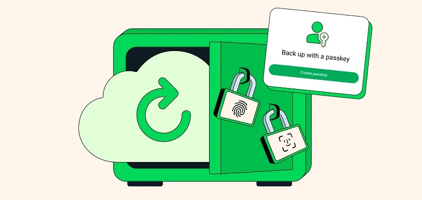 WhatsApp renforce la sécurité des sauvegardes avec les passkeys