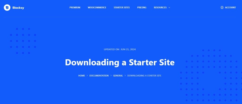 Blocksy Starter Sites