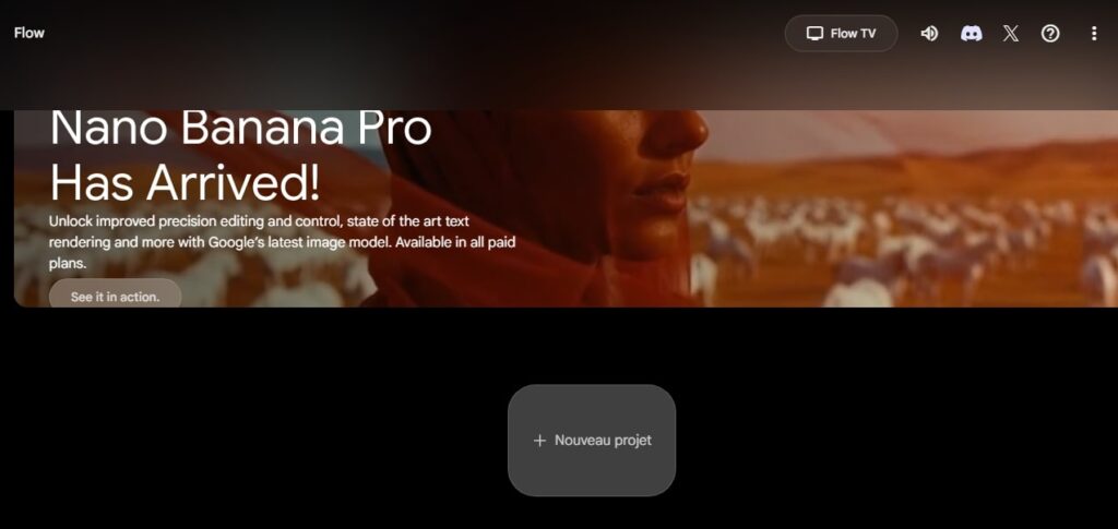 créez un nouveau projet.