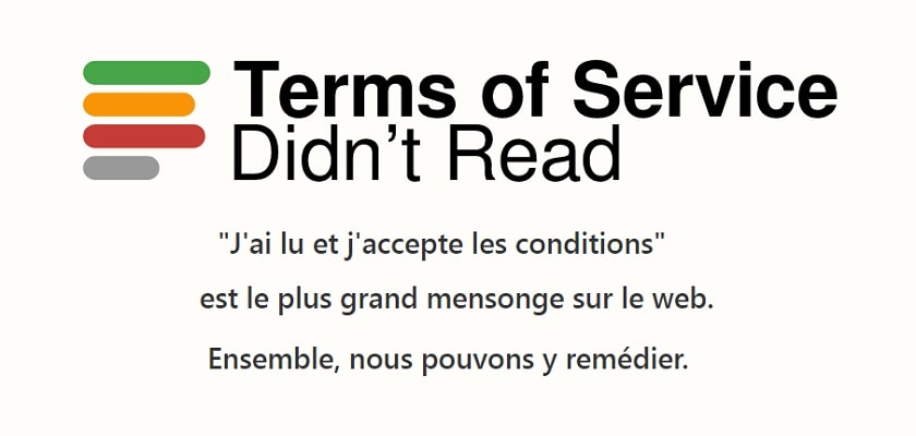 ToSDR : le site qui décrypte les conditions d’utilisation
