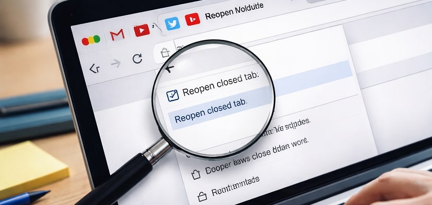 Comment rouvrir des onglets fermés par erreur