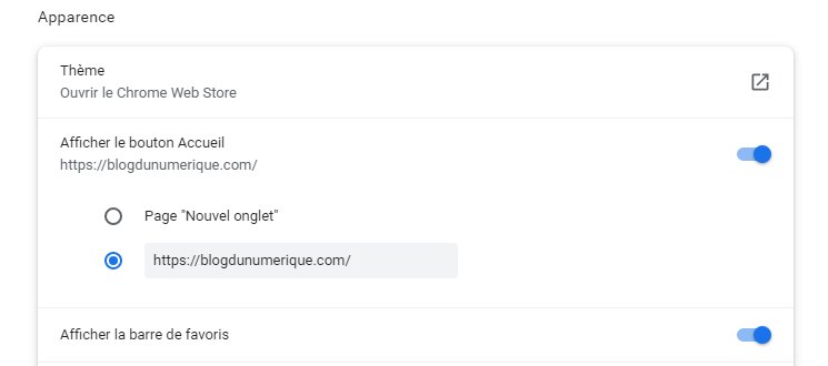 Remettre la page d'accueil sur Google Chrome