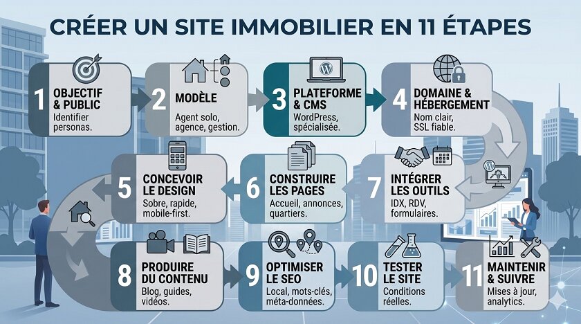 11 étapes pour créer un site immobilier performant