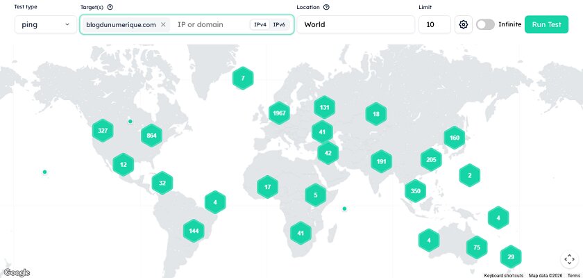Globalping : tester la latence de n'importe quel serveur