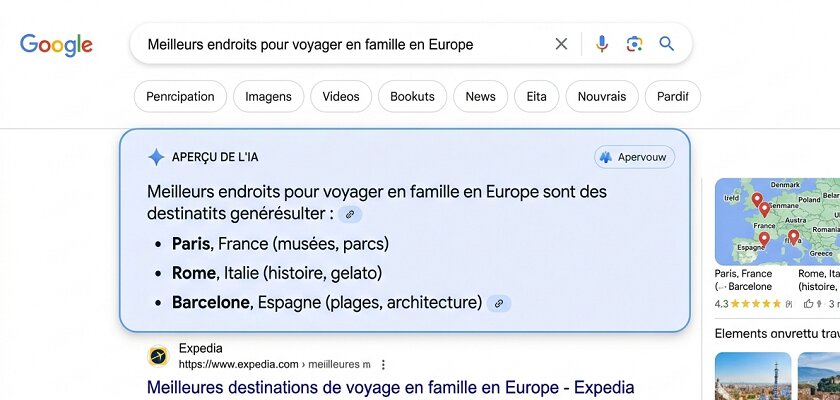 Optimisation pour l'IA sur Google