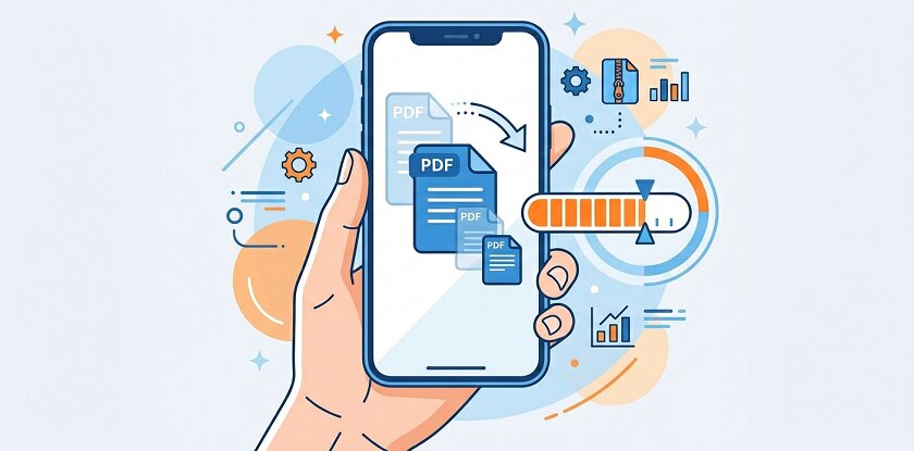 Compresser un PDF depuis un smartphone