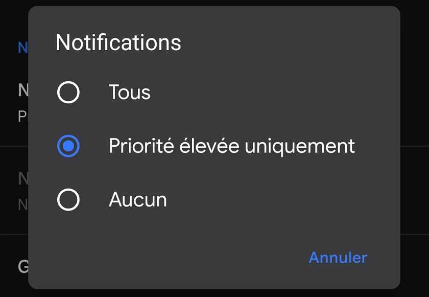 Des notifications plus sélectives