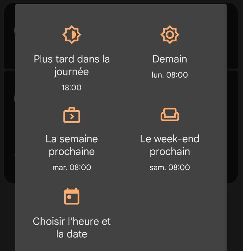 Mettre un e-mail en attente