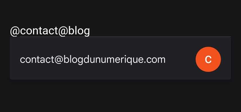 Ajouter un destinataire directement dans le corps du texte